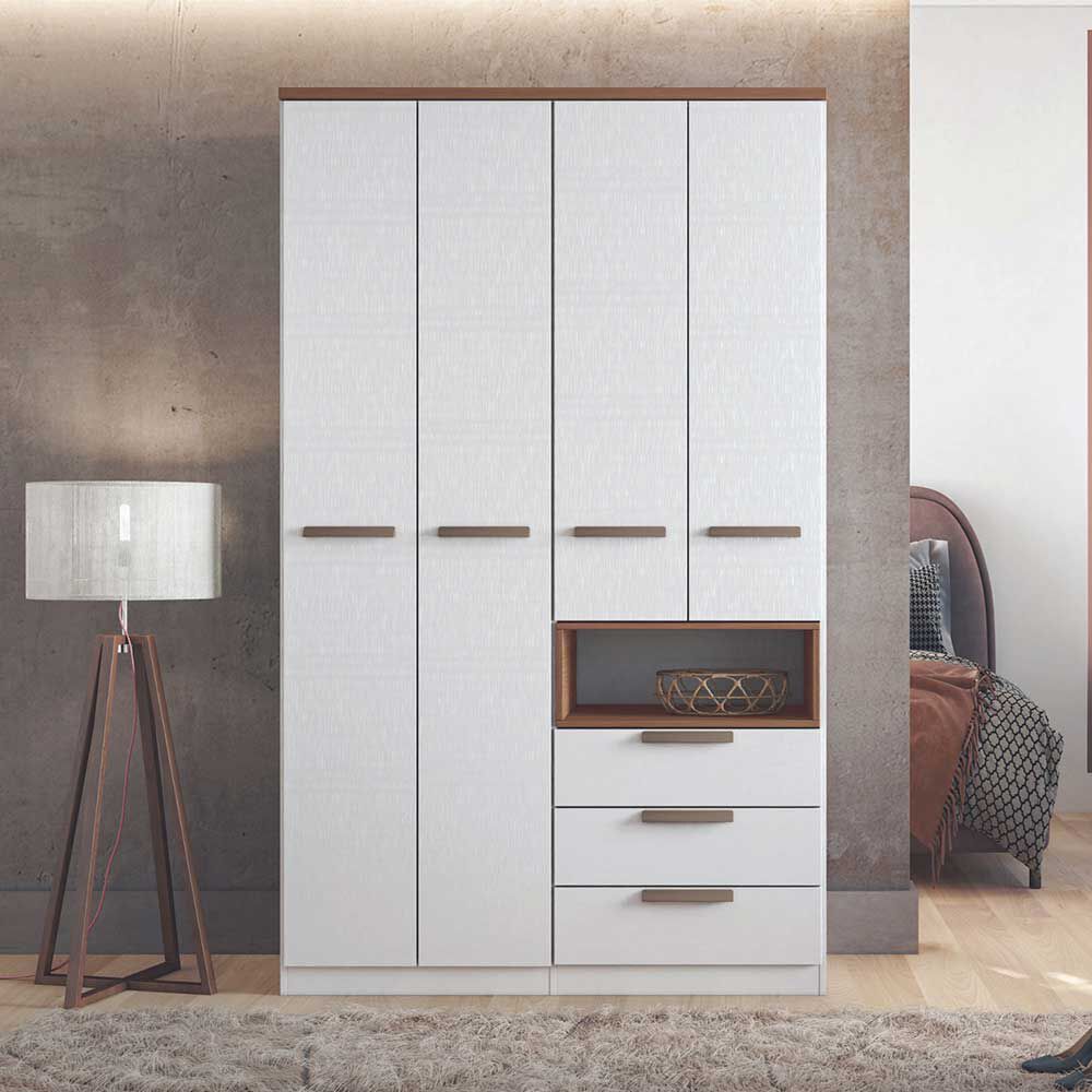 Clóset Onessta New Conect 4 Puertas 3 Cajones Blanco Jatoba | Abc