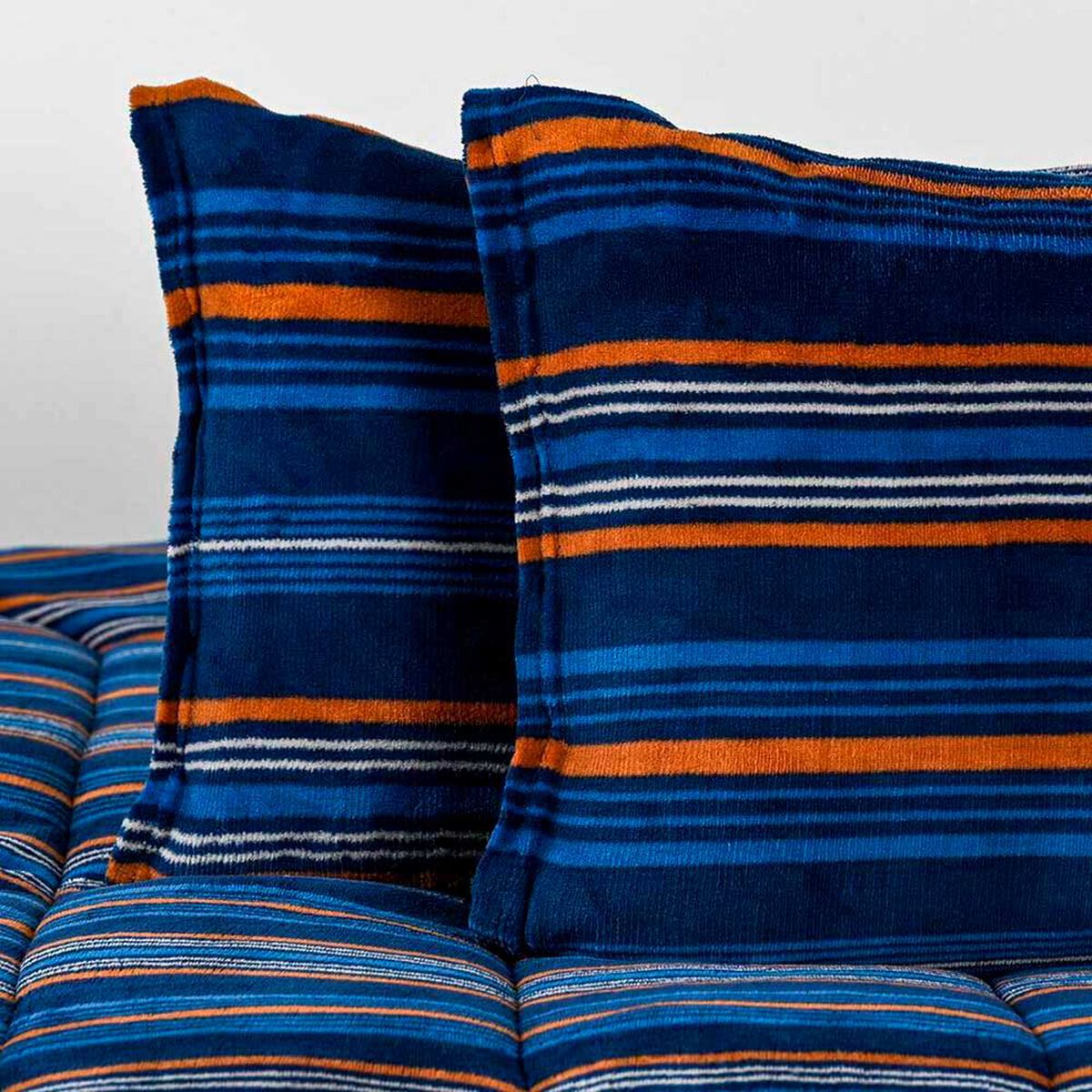 Plum&oacute;n American Family King Franjas Azul