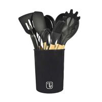 Batería de Cocina Antiadherente Aluminio Fundido Simplit Classic 8 Piezas Negro