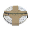 Set Platos Base Doral Flor 4 Piezas Gris