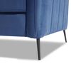 Juego de Living Innovamuebles Italia Felpa Sofá 3 Cuerpos + Sofá 2 Cuerpos Azul