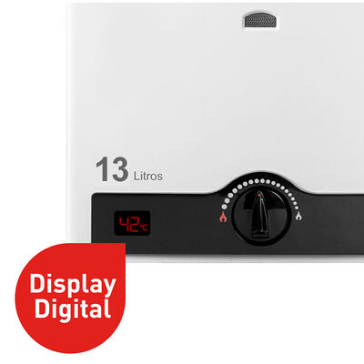 Imagen 2 del producto Calefont Gas Licuado Splendid Tiro Natural Ionizado 13 lts.