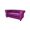 Sofá Barra Design Chesterfield 2 Cuerpos Morado