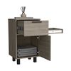 Velador TuHome Secret Z-81 con Cajón Oculto 1 Puerta Bardolino