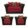 Juego de Living Elegant Detail Minesota Sof&aacute; 2 Cuerpos + Dos Sillones 1 Cuerpo Rojo