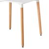 Mesa de Comedor Fm Furniture M-80 Blanco Café Claro