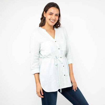 Blusa Lisa Manga 3/4 Mujer Zibel