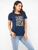 Polera Con Estampado Manga Corta Mujer Zibel