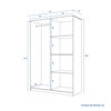 Combo Closet Lucerna + Velador CIC Blanco