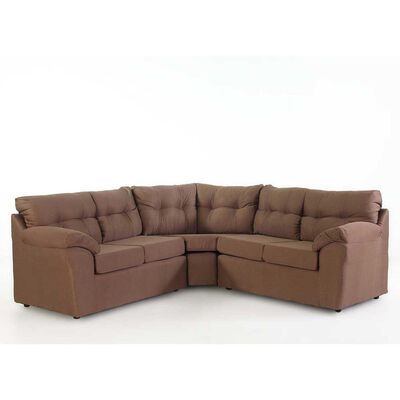 Imagen 1 del producto Sofá Seccional Kea Paris 5 Cuerpos Tela Lumaco Chocolate