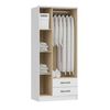 Clóset Vekkahome Pequim 3 Puertas 2 Cajones Blanco