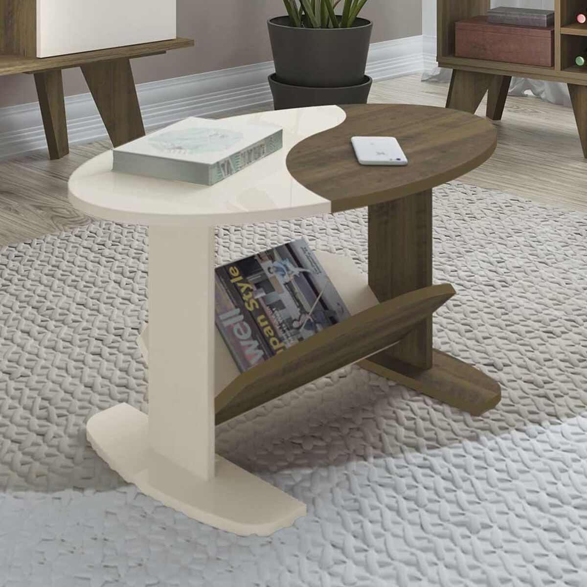 Mesa de Centro Exit Isis Pino Beige