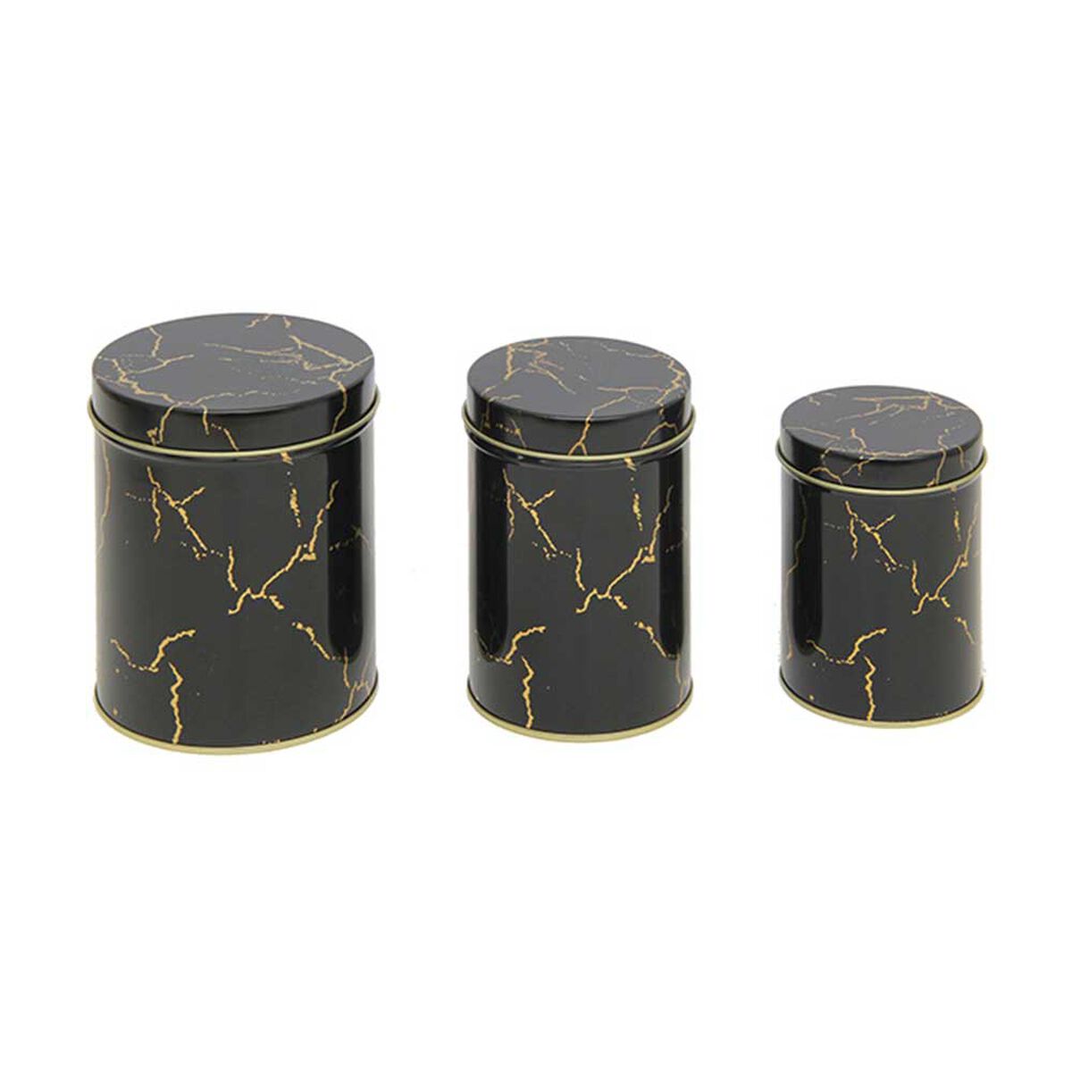 Lata Decorativa Metal Vgo 14 x 11 cm Negro