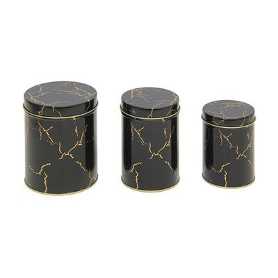 Imagen 1 del producto Lata Decorativa Metal Vgo 14 x 11 cm Negro