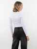 Polera Crop Con Estampado Manga Larga Mujer Icono