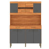 Kit Cocina Vekkahome Laura 8 Puertas Gris