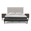 Cama Europea CIC King New Ortopedic + Respaldo Tigris + 2 Veladores + Almohadas