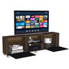 Rack TV TuHome Vassel Caramelo / Wengue  Hasta 80"