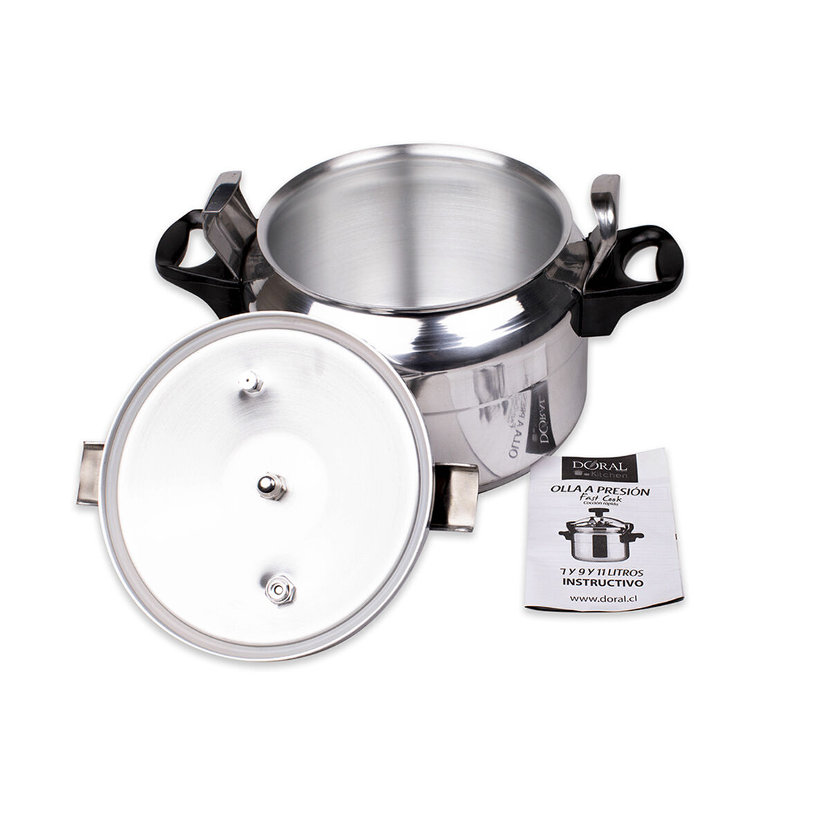 Olla a Presión Aluminio Doral Fast Cook 11 lts.