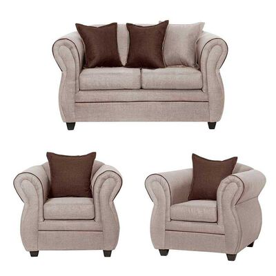 Imagen 1 del producto Juego de Living Black Factory Emili 4 Cuerpos Beige