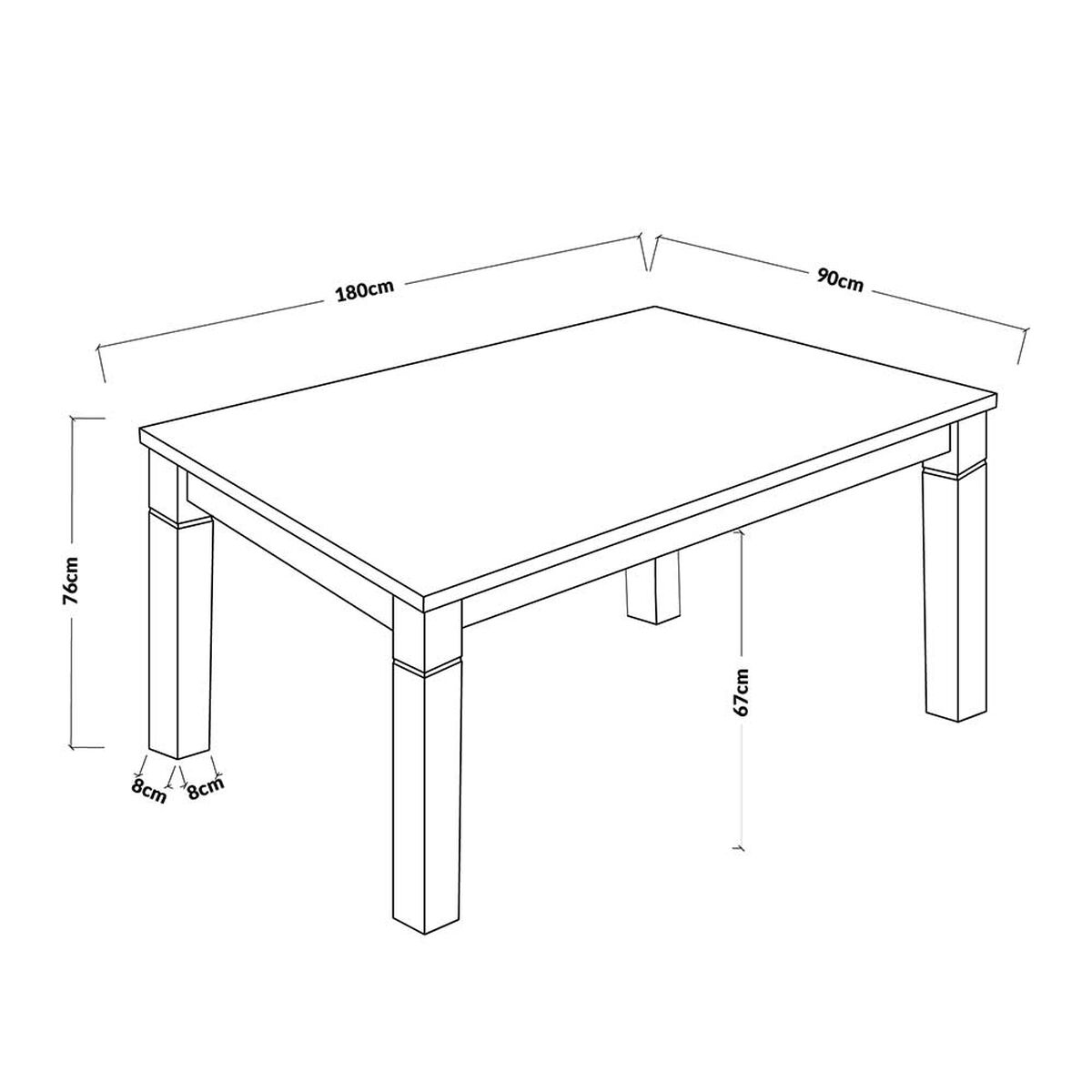 Juego de Comedor Capri 6 Sillas 2 Sitiales