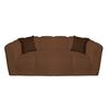 Juego de Living A&M Home Leonol 3,1,1 Cuerpos Café