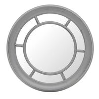 Espejo Redondo Vgo EP4008 Blanco Envejecido  40 cm
