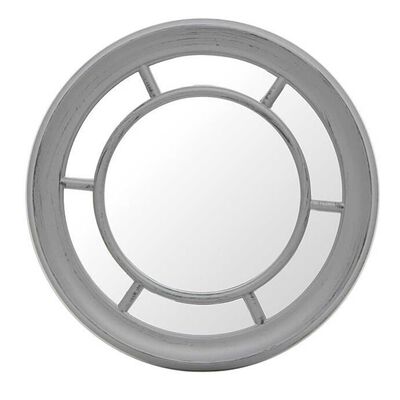 Imagen 1 del producto Espejo Redondo Vgo EP4008 Blanco Envejecido  40 cm