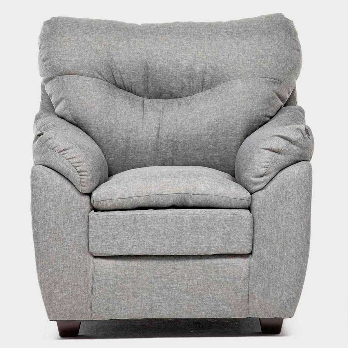 Juego de Living Almore Bel&eacute;n Sof&aacute; 3 Cuerpos + Dos Sillones 1 Cuerpo Gris