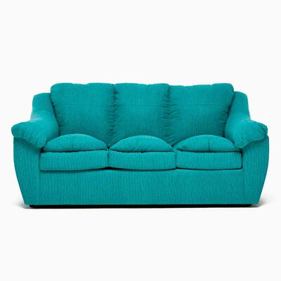 Sofá Cabsur Galicia 3 Cuerpos Chenille Turquesa