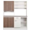 Mueble de Cocina CIC Paula Nogal Africano Blanco 1 Cajón