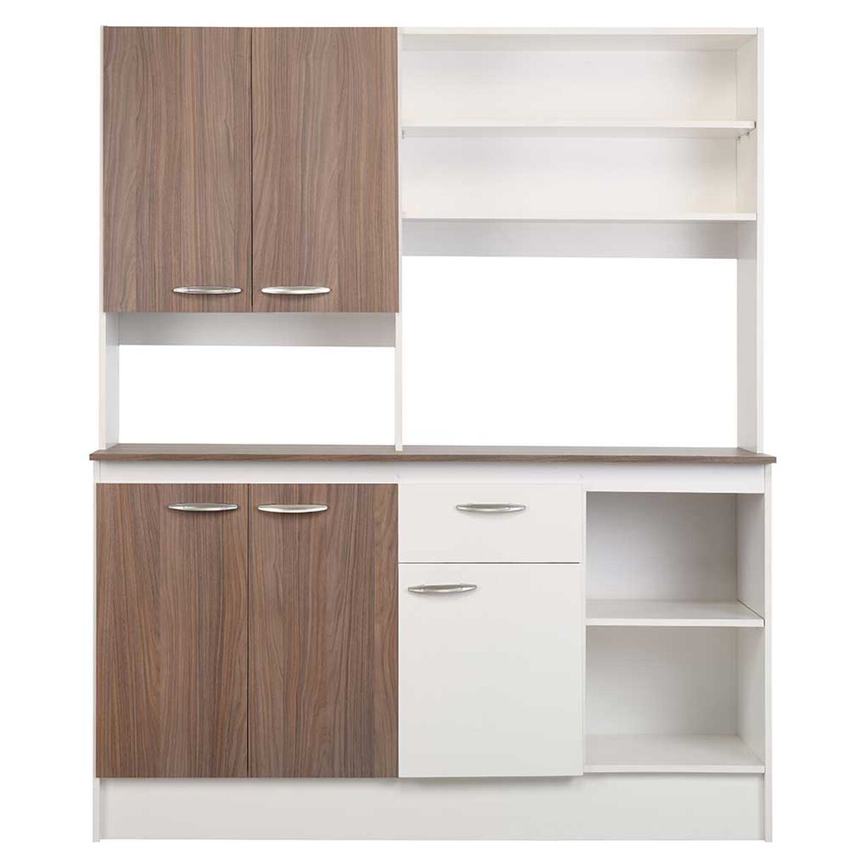 Mueble de Cocina CIC Paula Nogal Africano Blanco 1 Cajón