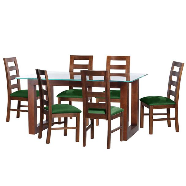 Juego de Comedor Latam Home Pamplona Salamanca 6 Sillas PU Negro