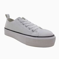 Zapatilla Urbana Niña Mila Blanco, Negro