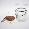Hielera de Vidrio con Tapa Simplit Charlotte 3,8 Litros