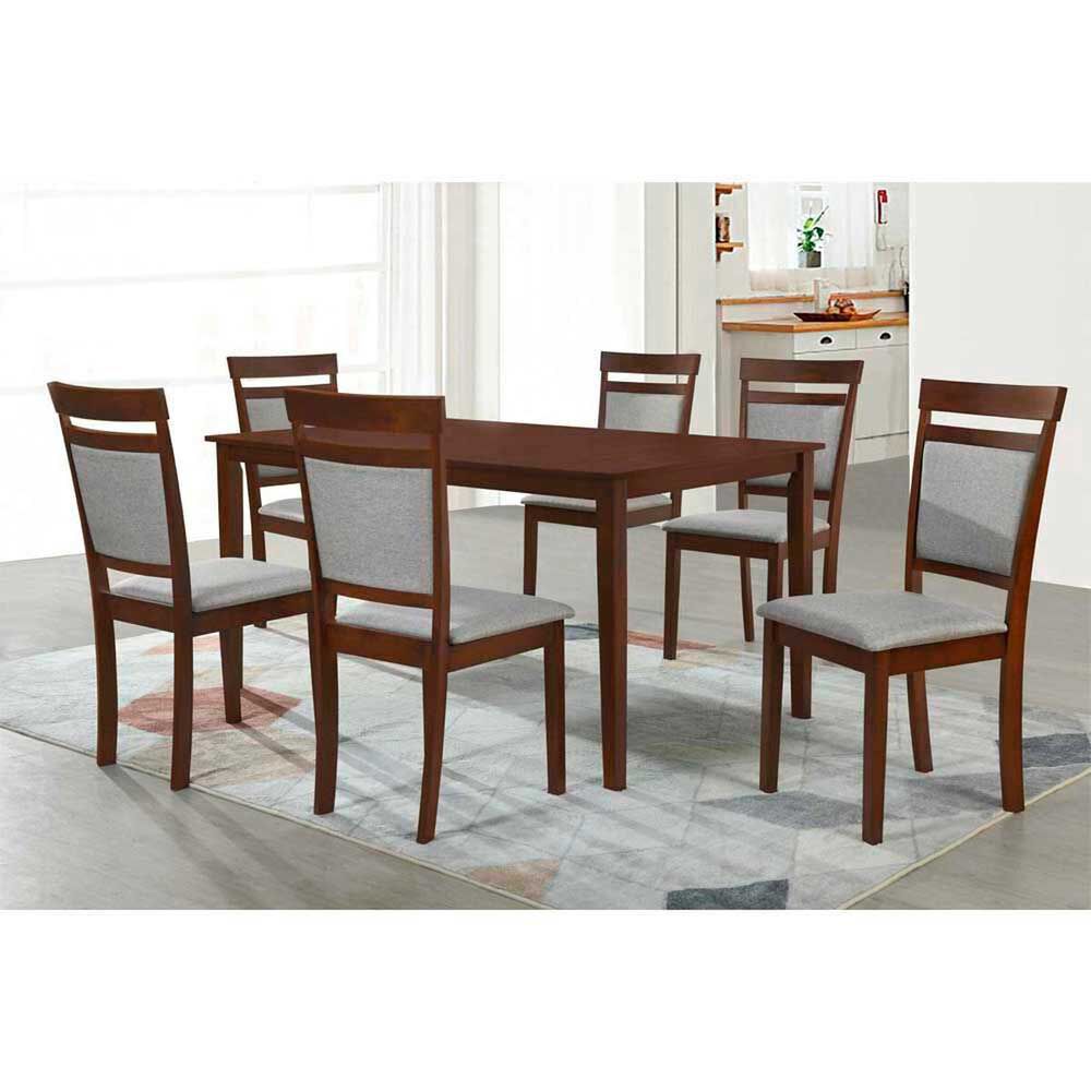Juego de Comedor Casanova Milan 6 Sillas Café