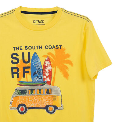 Imagen 2 del producto Polera Manga Corta Niño Cutback Amarillo, Azul, Gris, Naranjo