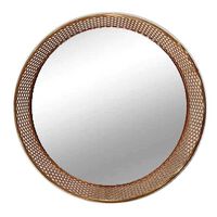 Bandeja Metal Vgo Espejada Circular 21 cm Dorado