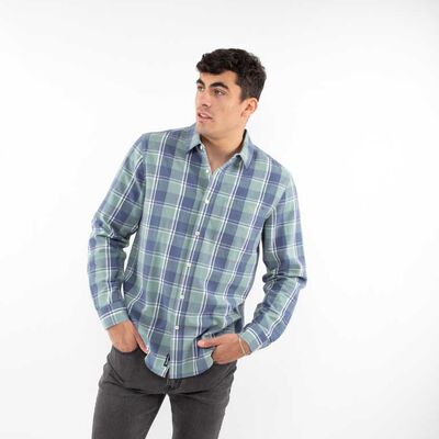Camisa Tartán Manga Larga Hombre Cutback