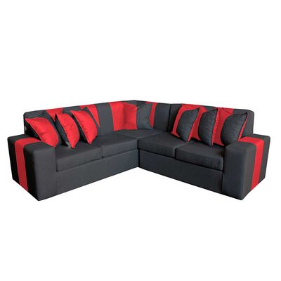 Imagen 1 del producto Sofá Secccional Muebles MYM Victor 4 Cuerpos Negro Burdeo