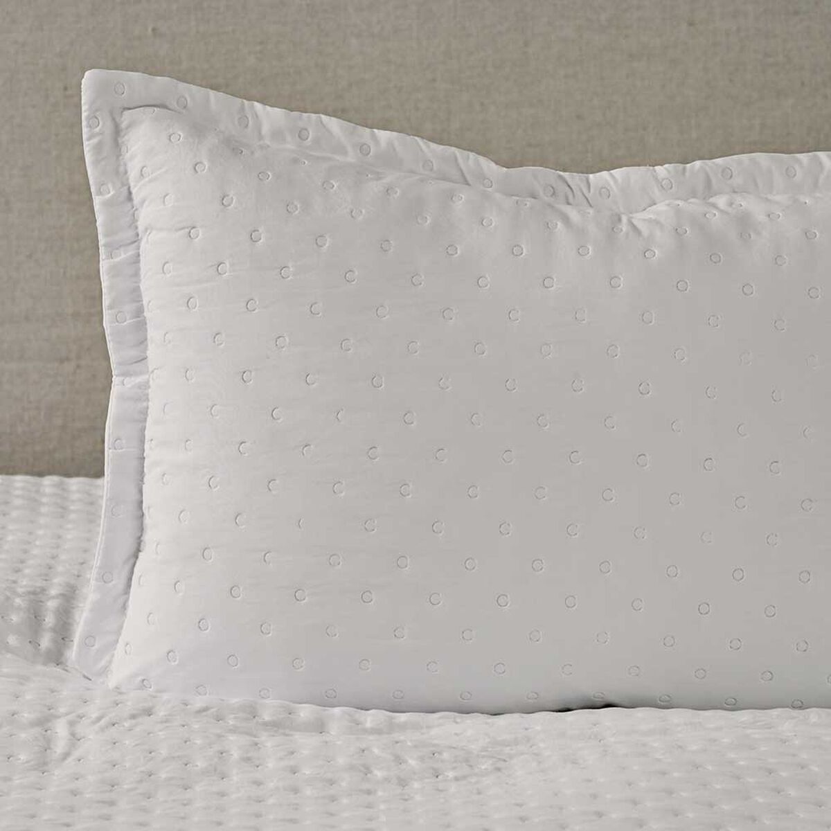 Quilt American Family 1.5 Plazas Dots Beige