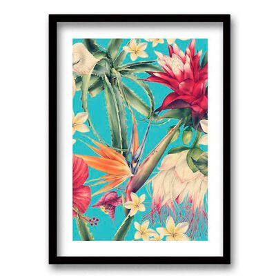 Imagen 1 del producto Cuadro Decorativo Retela Cyan Natural 40 x 30 cm