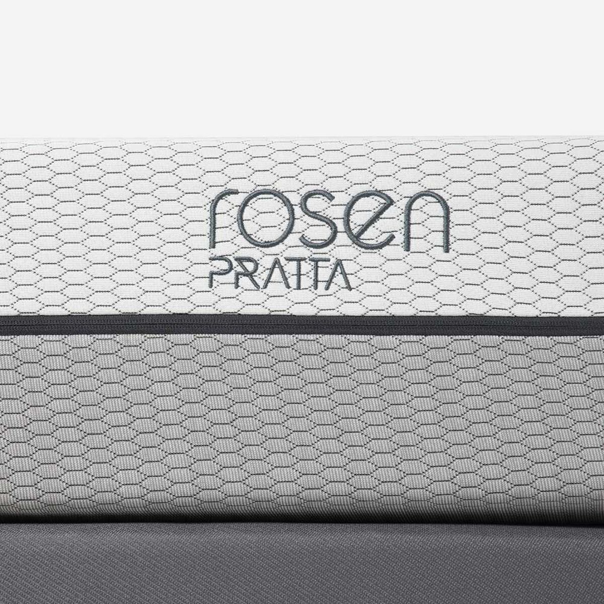 Cama Europea Rosen Base Dividida 2 Plazas Pratta + 2 Almohadas Light Americanas