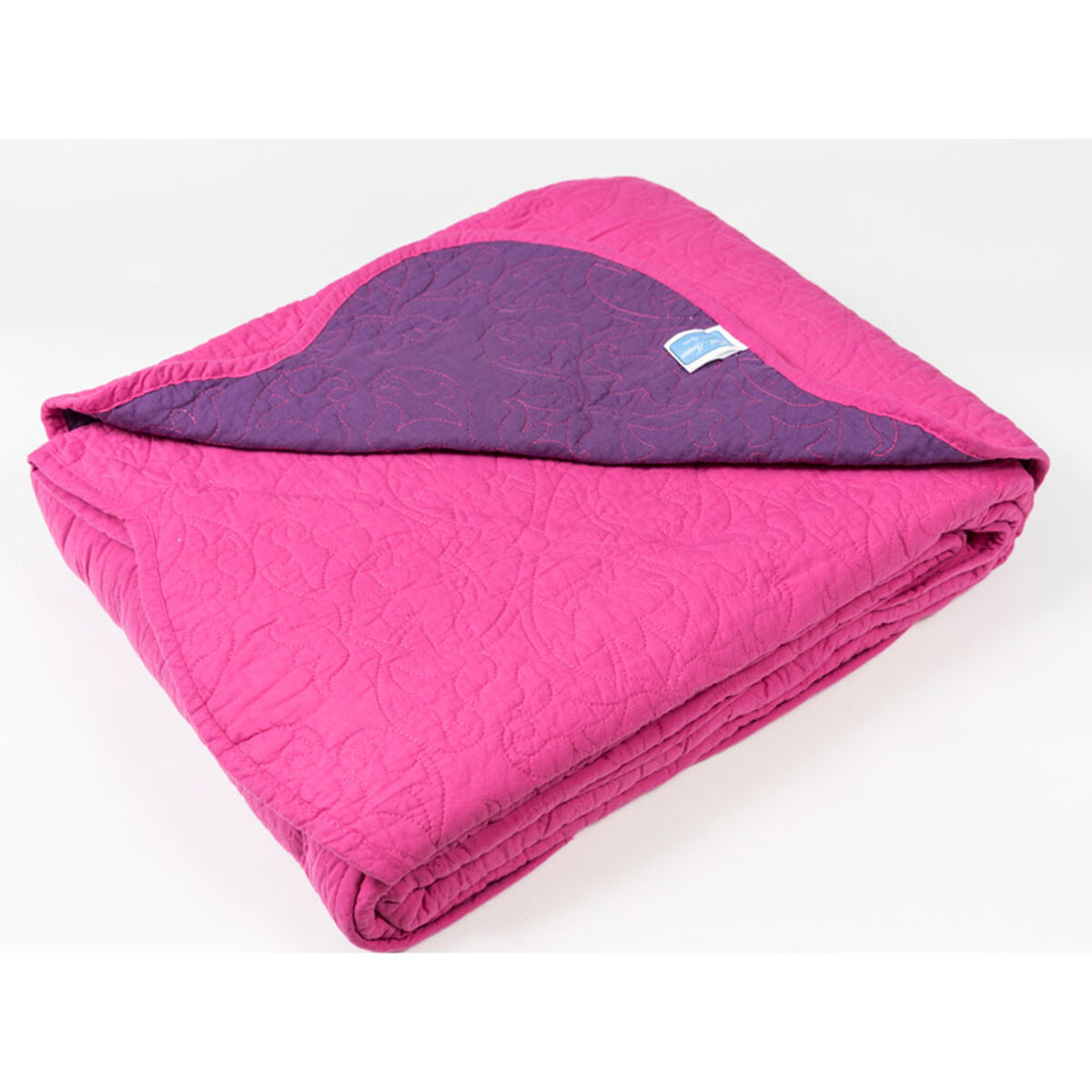 Cubrecama Fuscia/Morado 2 Plazas
