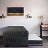 Cama Nido Flex 1,5 Plazas Black + Respaldo Royal