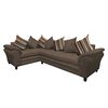 Sofá Seccional Izquierdo Living Factory Capri 5 Cuerpos Chocolate