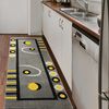 Alfombra de Pasillo Modalfo Florida Amarillo 70 x 230 cm