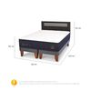 Cama Europea CIC Base Dividida 2 Plazas Súper Premium + Respaldo Munich