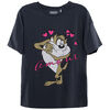 Polera Manga Corta Tazmania de Algodón Niña Looney Tunes