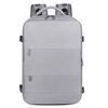Mochila de Viaje Gris Laptop Compartimento Zapatos Impermeable De Gaune